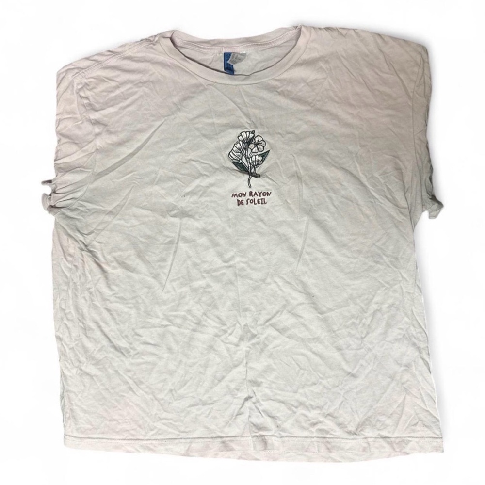 H&M Cream Graphic Tee